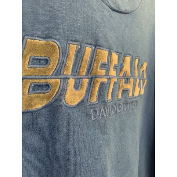 Buffalo David Bitton Graphic Blue Long Sleeve Men’s XL Vintage Look - Picture 3 of 8